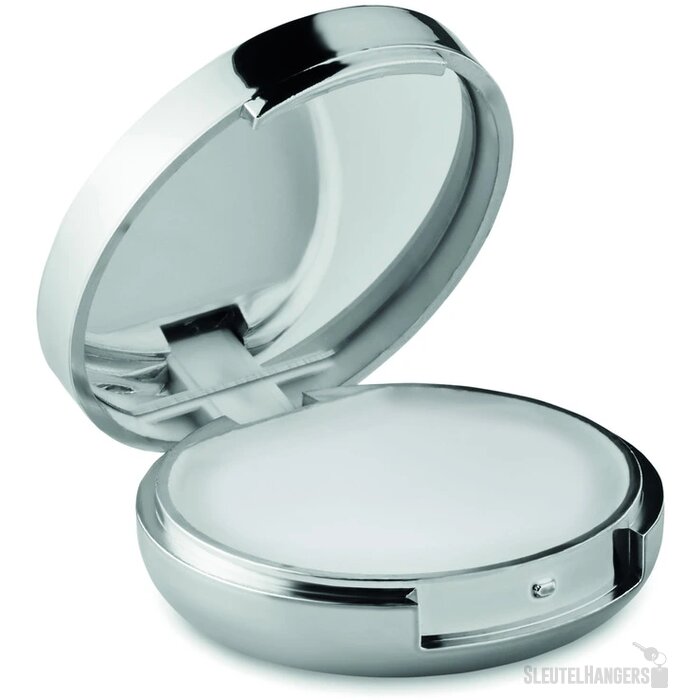 Lippenbalsem spiegel Duo mirror glanzend zilver