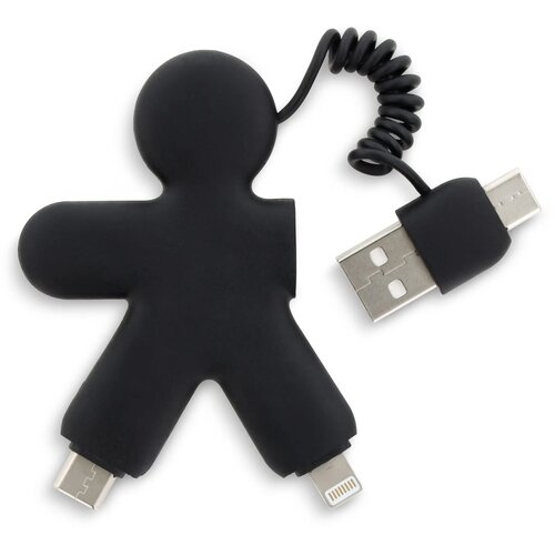 2064 | Xoopar Buddy Eco GRS Charging Cable zwart