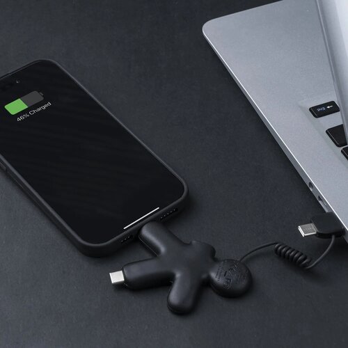 2064 | Xoopar Buddy Eco GRS Charging Cable zwart