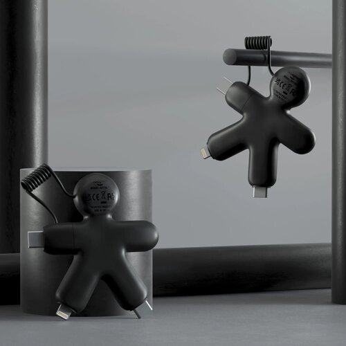 2064 | Xoopar Buddy Eco GRS Charging Cable zwart