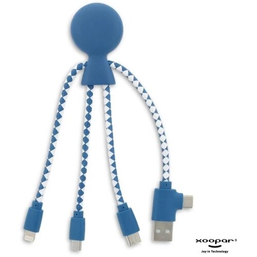 Xoopar Mr. Bio GRS oplaadkabel Blauw