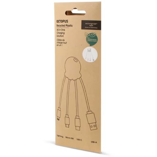 2087 | Xoopar Eco Octopus Ocean GRS Charging cable wit