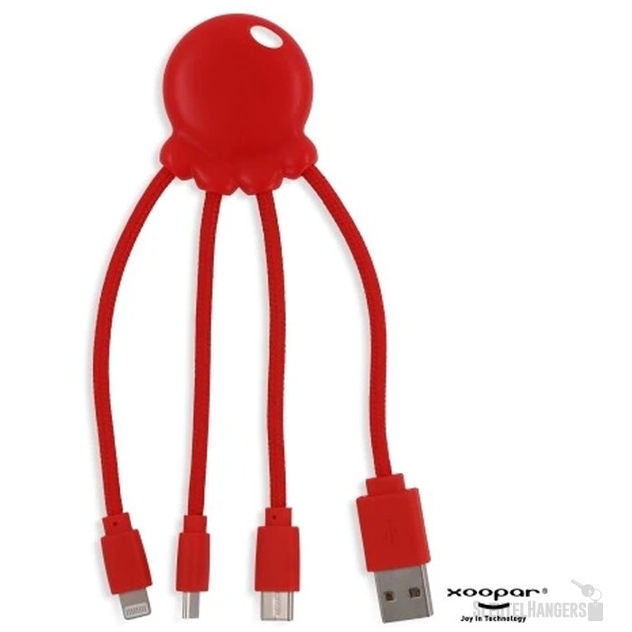 2087 | Xoopar Eco Octopus Ocean GRS Charging cable rood