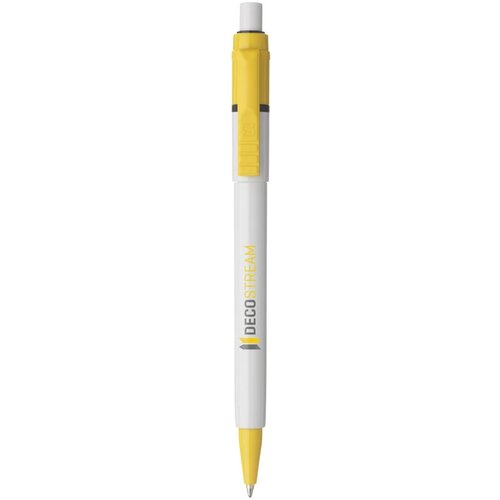 Balpen Baron Colour hardcolour wit / geel