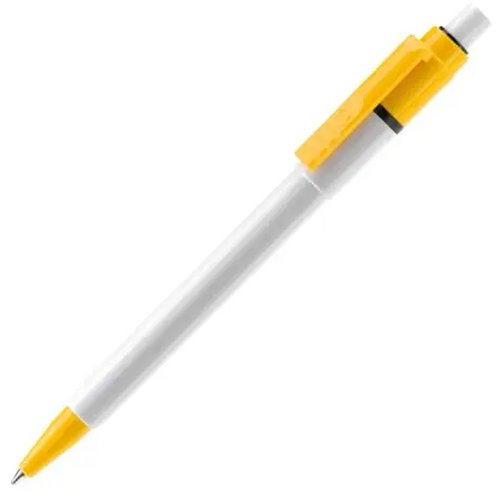 Balpen Baron Colour hardcolour wit / geel