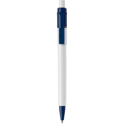 Balpen Baron Colour hardcolour wit / donker blauw