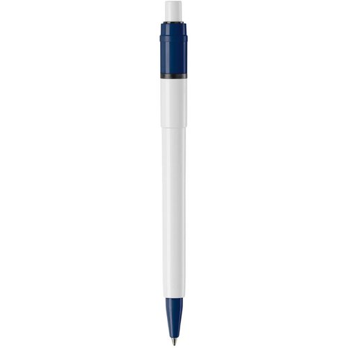 Balpen Baron Colour hardcolour wit / donker blauw