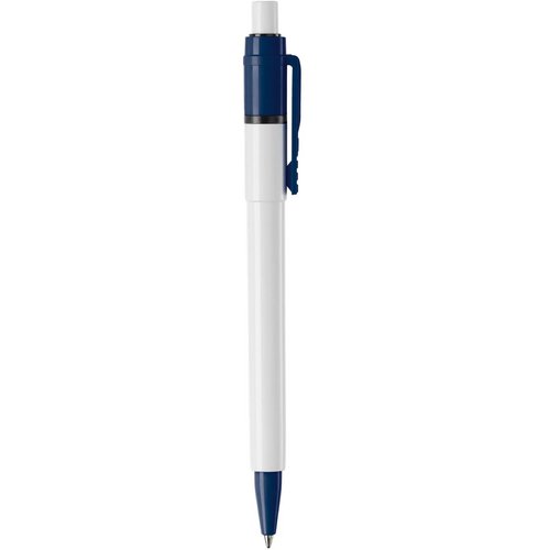 Balpen Baron Colour hardcolour wit / donker blauw