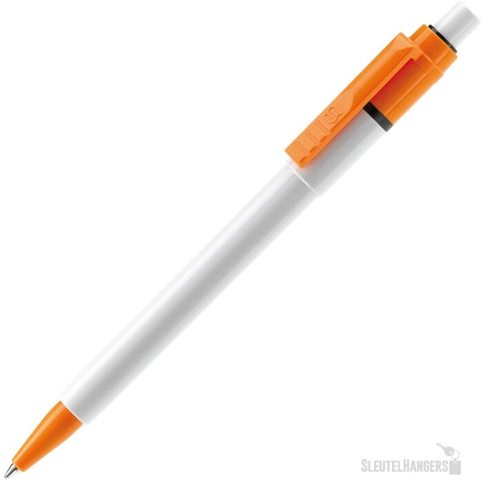Balpen Baron Colour hardcolour wit / oranje