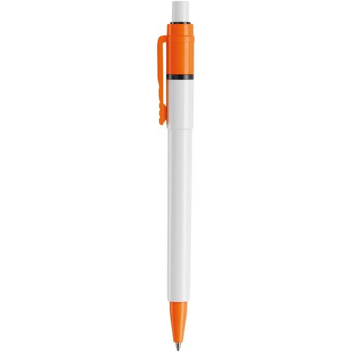 Balpen Baron Colour hardcolour wit / oranje