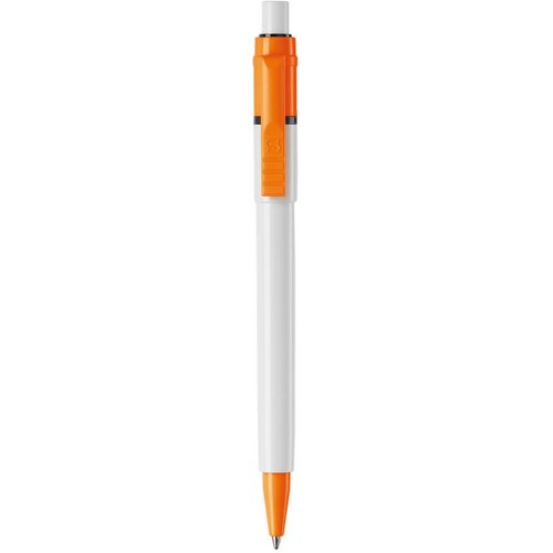 Balpen Baron Colour hardcolour wit / oranje