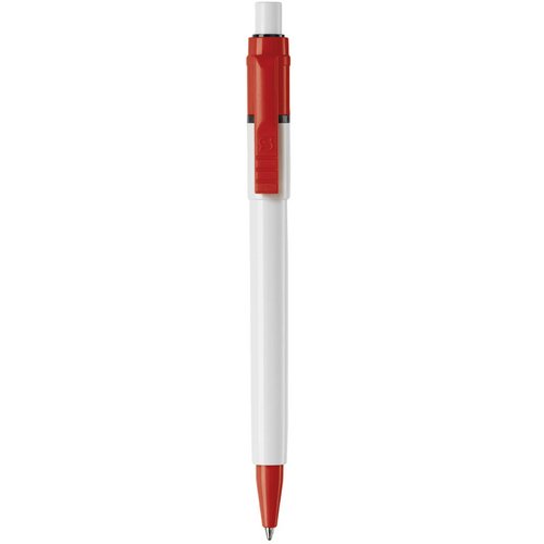 Balpen Baron Colour hardcolour wit / rood