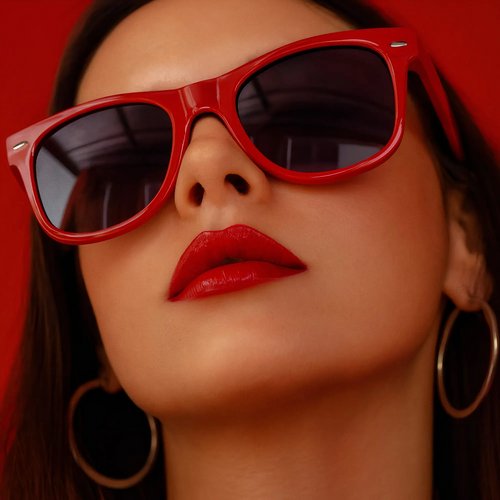 Zonnebril Justin UV400 rood