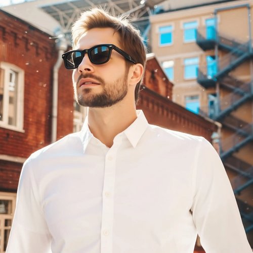 Zonnebril Justin UV400 zwart