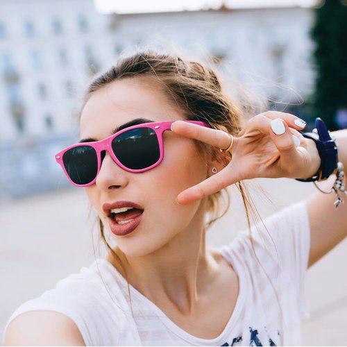 Zonnebril Justin UV400 roze