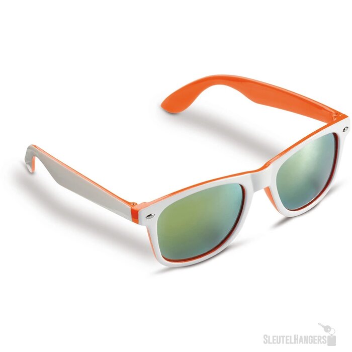 Zonnebril Jeffrey UV400 wit / oranje