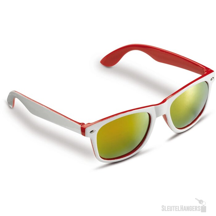 Zonnebril Jeffrey UV400 wit / rood