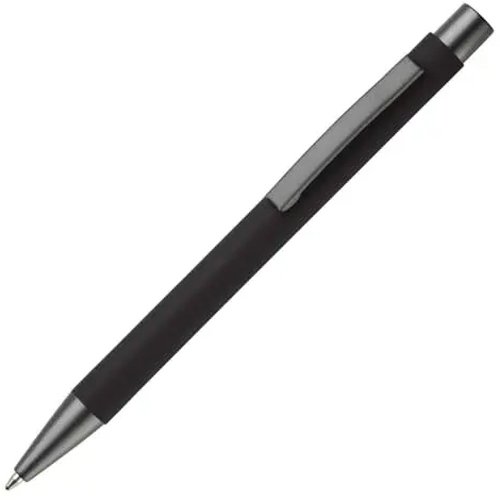 Balpen metaal New York rubberised zwart