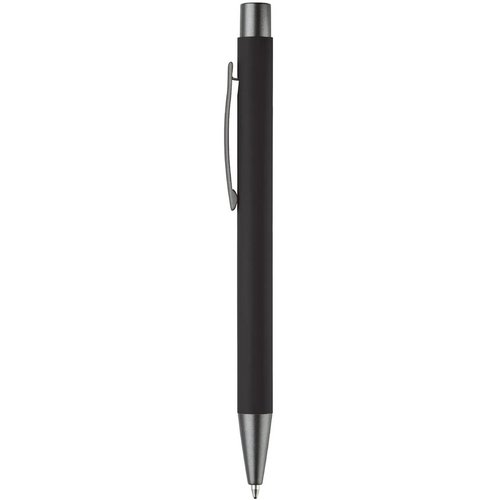 Balpen metaal New York rubberised zwart