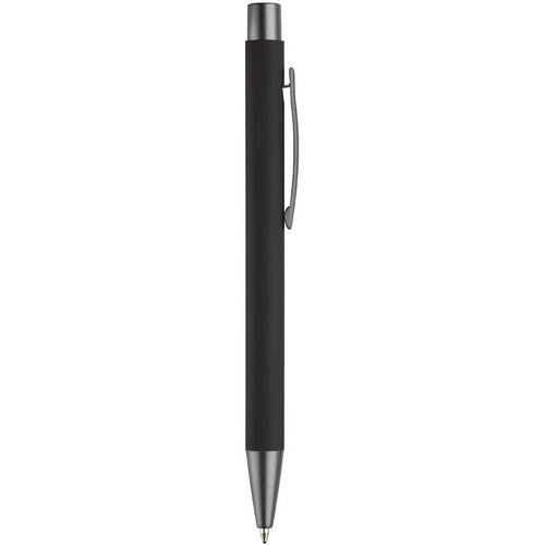 Balpen metaal New York rubberised zwart