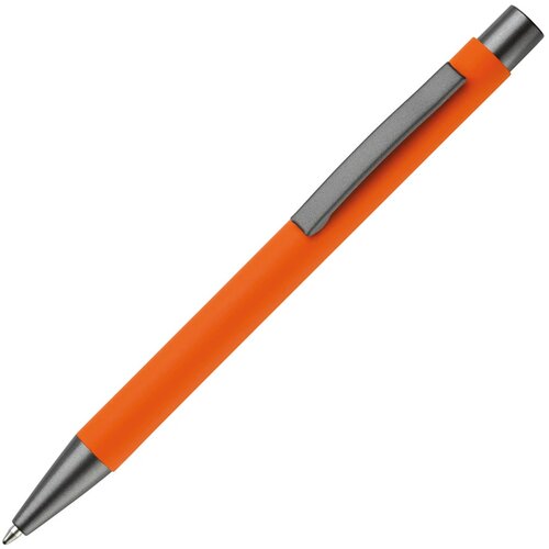 Balpen metaal New York rubberised oranje