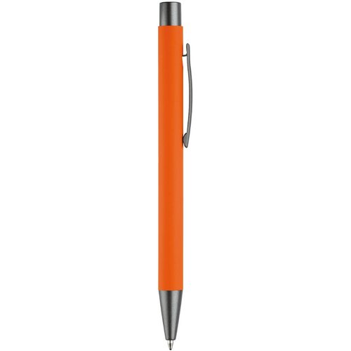Balpen metaal New York rubberised oranje