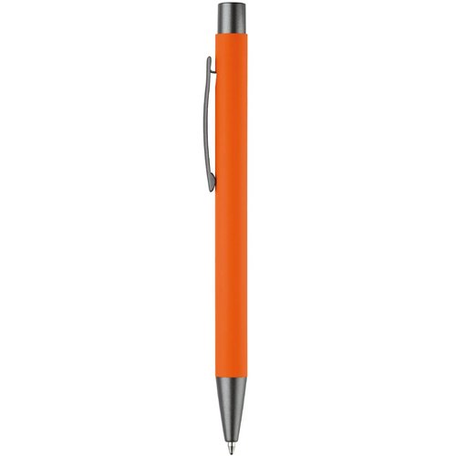 Balpen metaal New York rubberised oranje