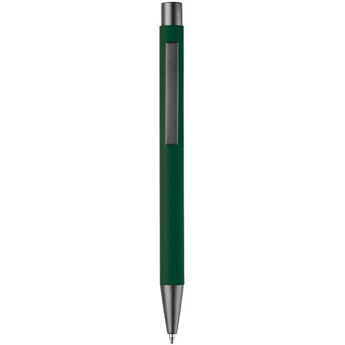 Balpen metaal New York rubberised donker groen