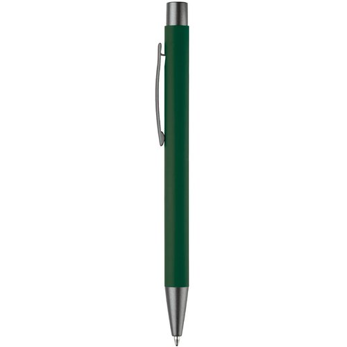 Balpen metaal New York rubberised donker groen