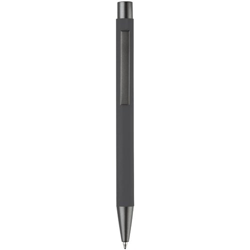 Balpen metaal New York rubberised grijs