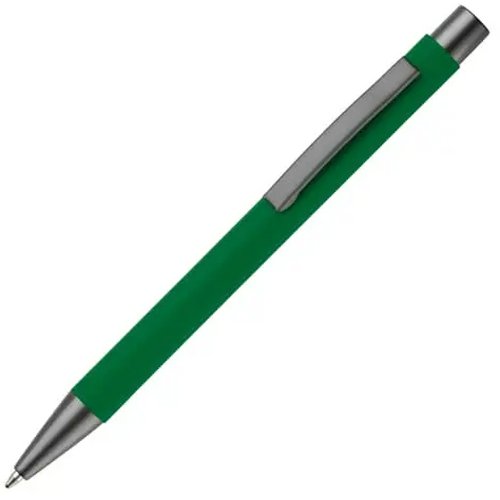 Balpen metaal New York rubberised groen