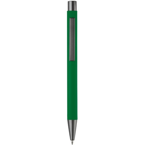 Balpen metaal New York rubberised groen