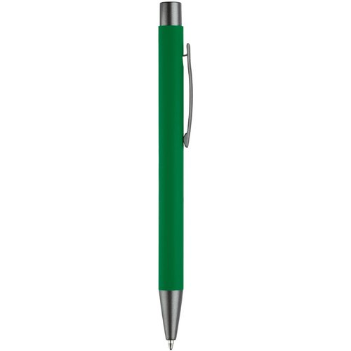 Balpen metaal New York rubberised groen