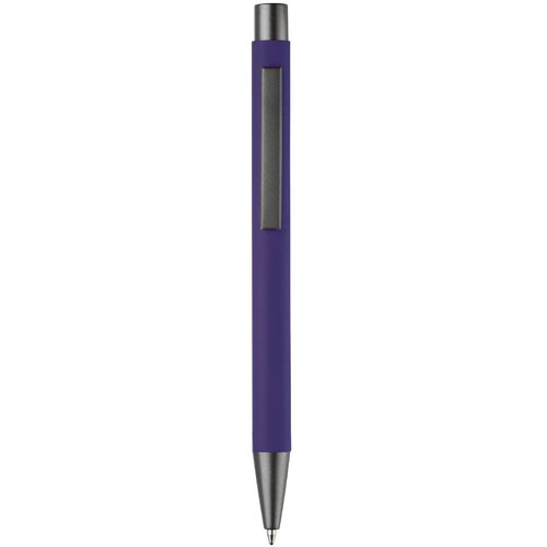 Balpen metaal New York rubberised paars