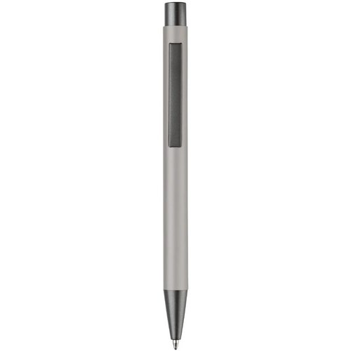 Balpen metaal New York rubberised licht grijs