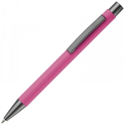 Balpen metaal New York rubberised roze