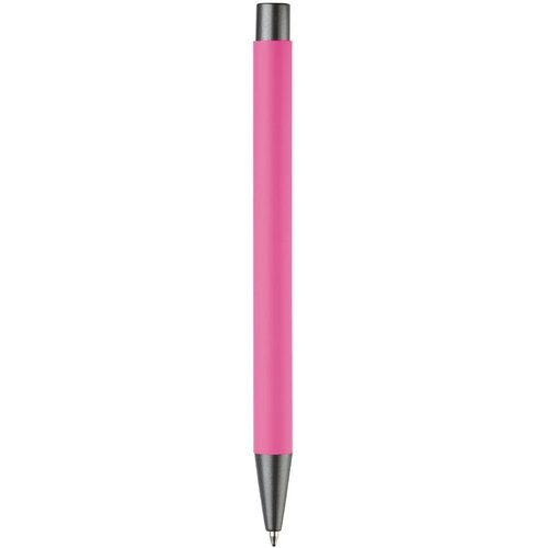 Balpen metaal New York rubberised roze
