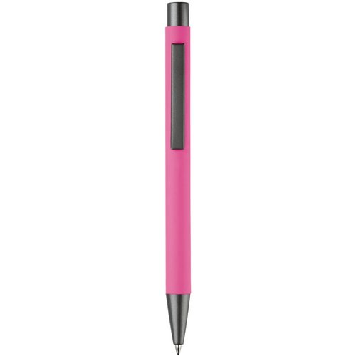 Balpen metaal New York rubberised roze