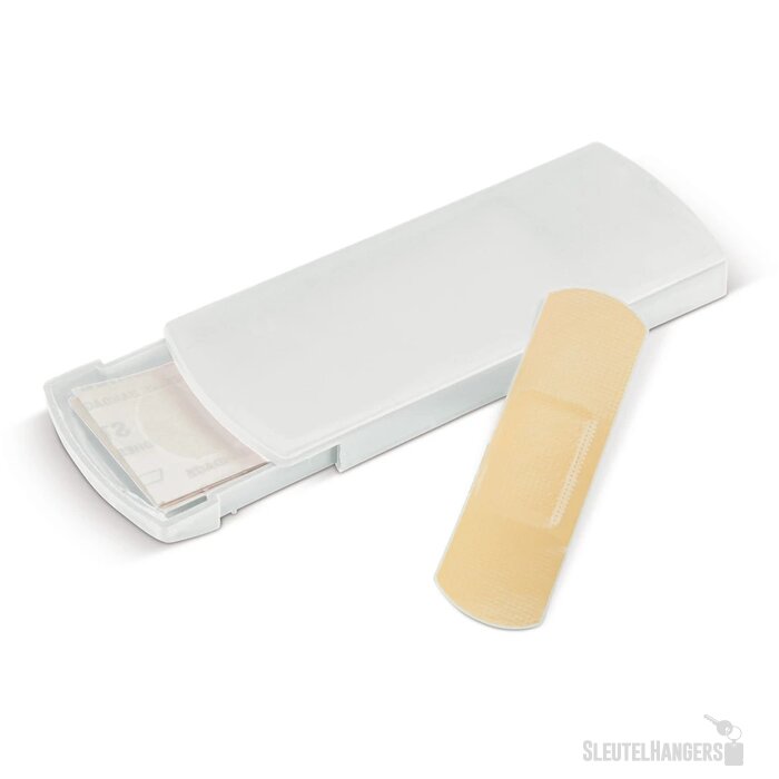 Pleisterdoosje 5 stuks frosted wit