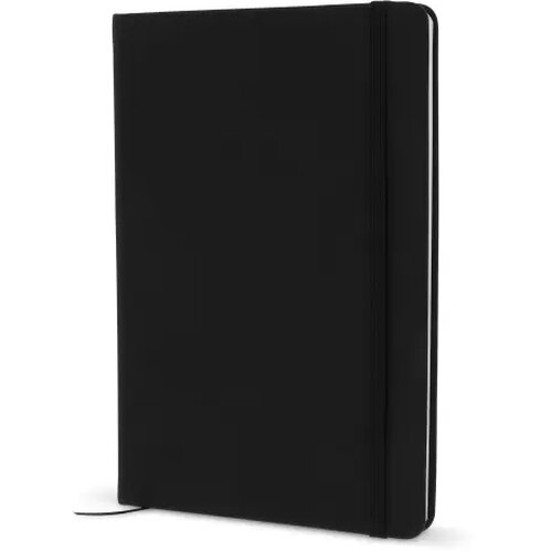 A5-notitieboek van PU met FSC-pagina's zwart