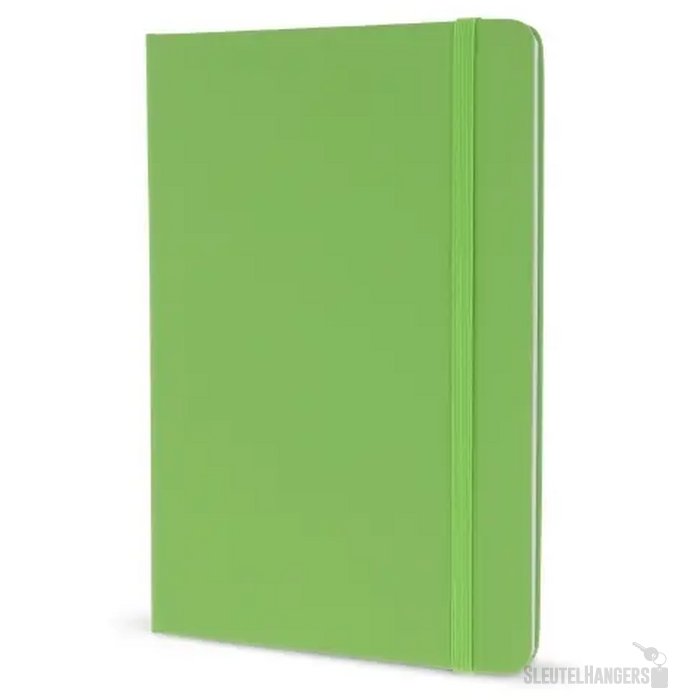 A5-notitieboek van PU met FSC-pagina's lichtgroen