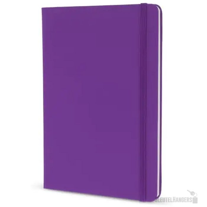 A5-notitieboek van PU met FSC-pagina's paars