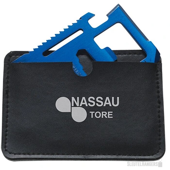 Smart-tool 11-in-1 multitool in kunstleren etui donkerblauw