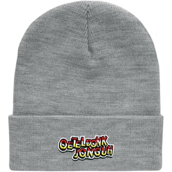 Rpet beanie met omslag Wit/Grijs Rpet beanie met omslag Wit/Grijs