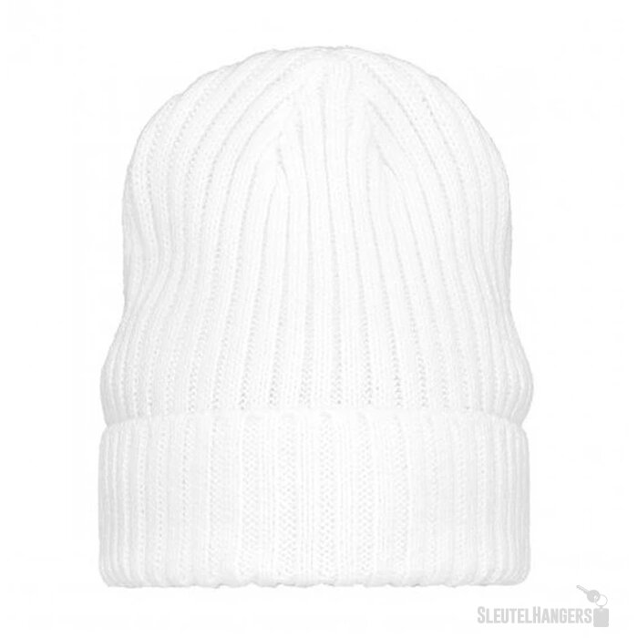 Grof Gebreide Muts Wit