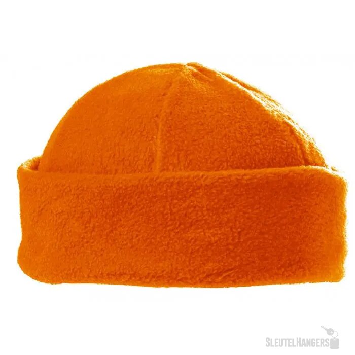 6 Panelen Fleece Muts 280 Gr/m2 Oranje