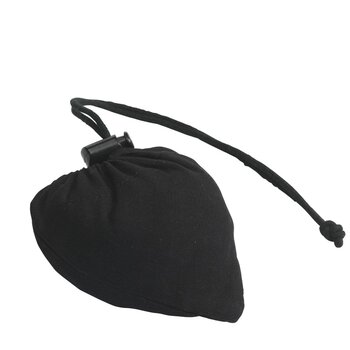 Stawberry Cotton Opvouwbare Tas Zwart