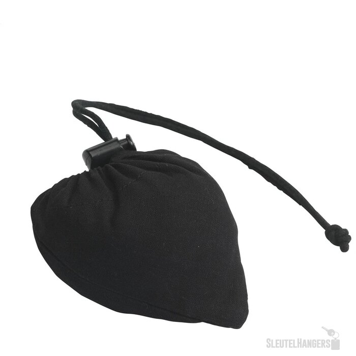 Stawberry Cotton Opvouwbare Tas Zwart