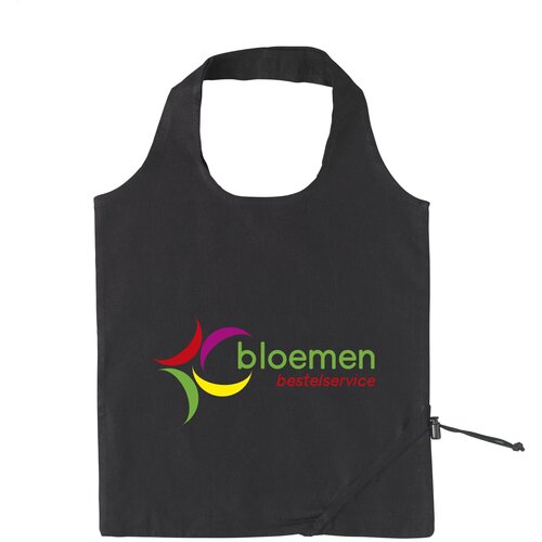 Stawberry Cotton Opvouwbare Tas Zwart