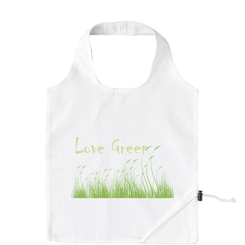 Stawberry Cotton Opvouwbare Tas Wit